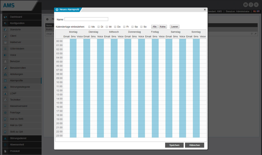 Alarmprofile Alarmprofile